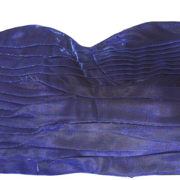 NWT Women's Do + Be Iridescent Blue Crop Top & Skirt Set Sz M top and Sz L skirt - Picture 2 of 6